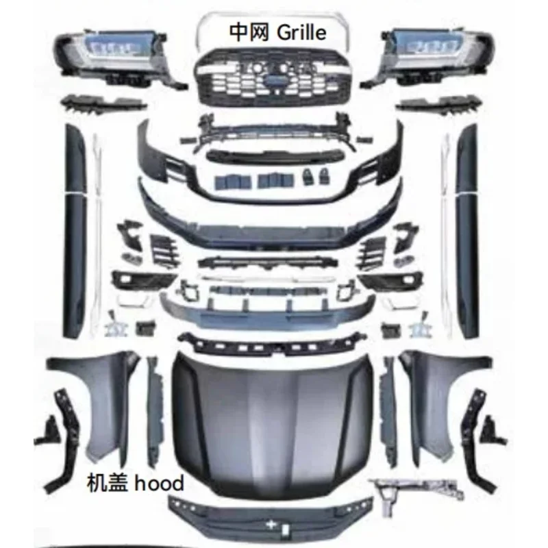 Factory Hot Selling Wholesale Price Car Facelift Car Modification Parts Body Kit for 08-21 LC200 Change to Land Cruiser LC300 GR