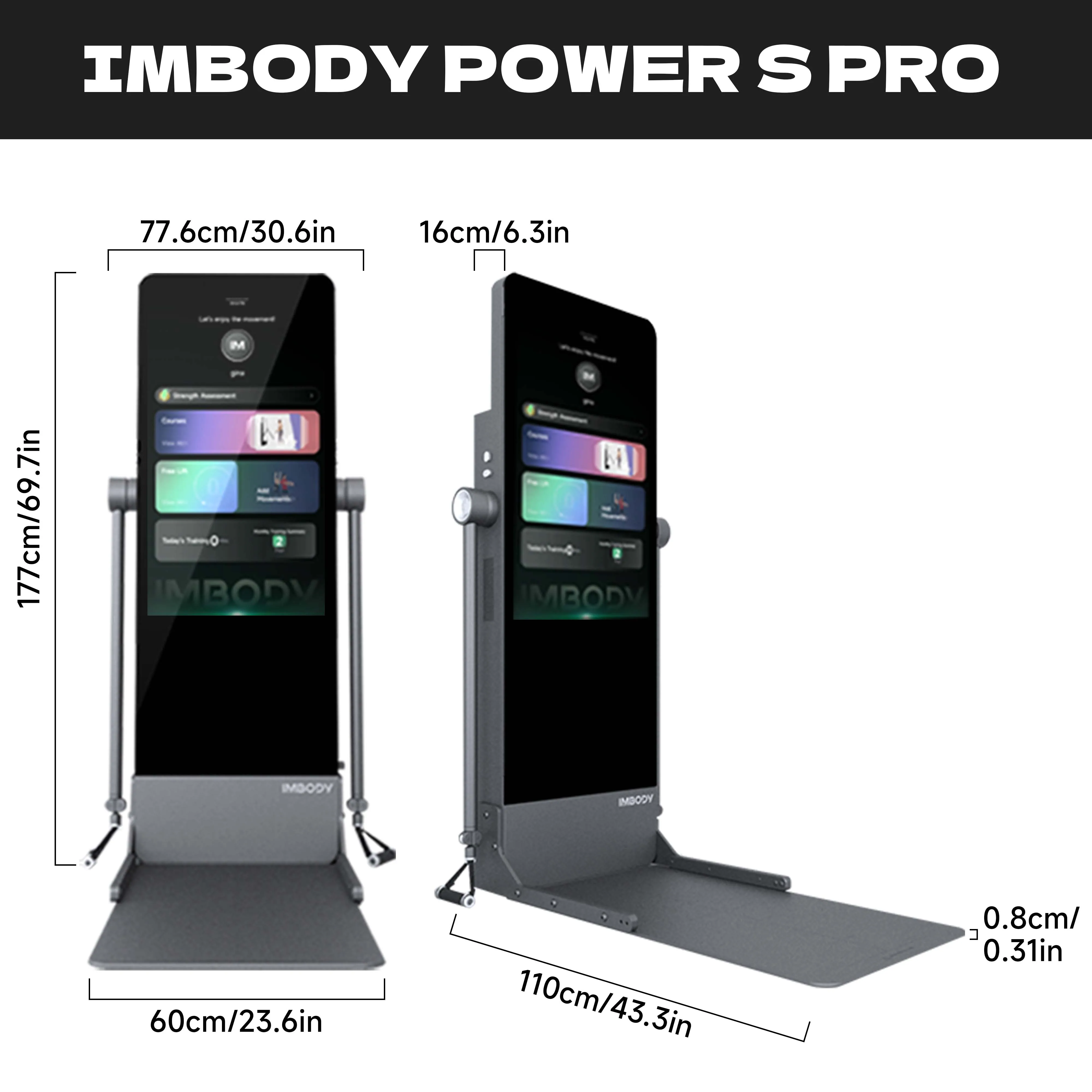 IMBODY POWER S Pro Training Power Smart Gym Fitness Mirror Multi Gym Machine Strength Training Equipment Home Trainer All In One