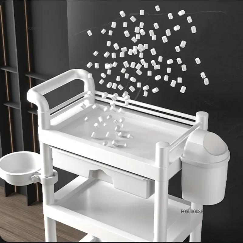 Beauty Mobile Rolling Tool Cart Salon Special Trolleys Skin Management Trolley Rack Instrument Trolley Beauty
