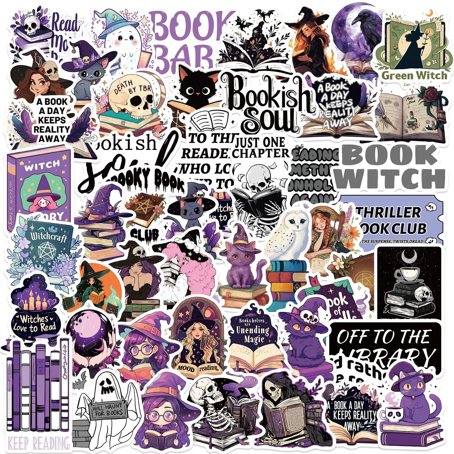 10/30/50pcs NEW Bookish pack Graffiti stickers For Suitcase Skateboard Laptop Luggage Phone Styling Pegatina