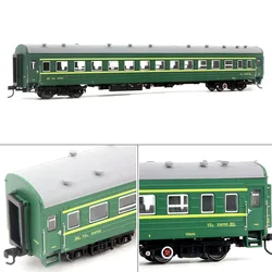 Train Model 1/87 HO China Railway Hard Seat YZ22 Passenger Car Old Green Leather Bus Rail Car Model Toy