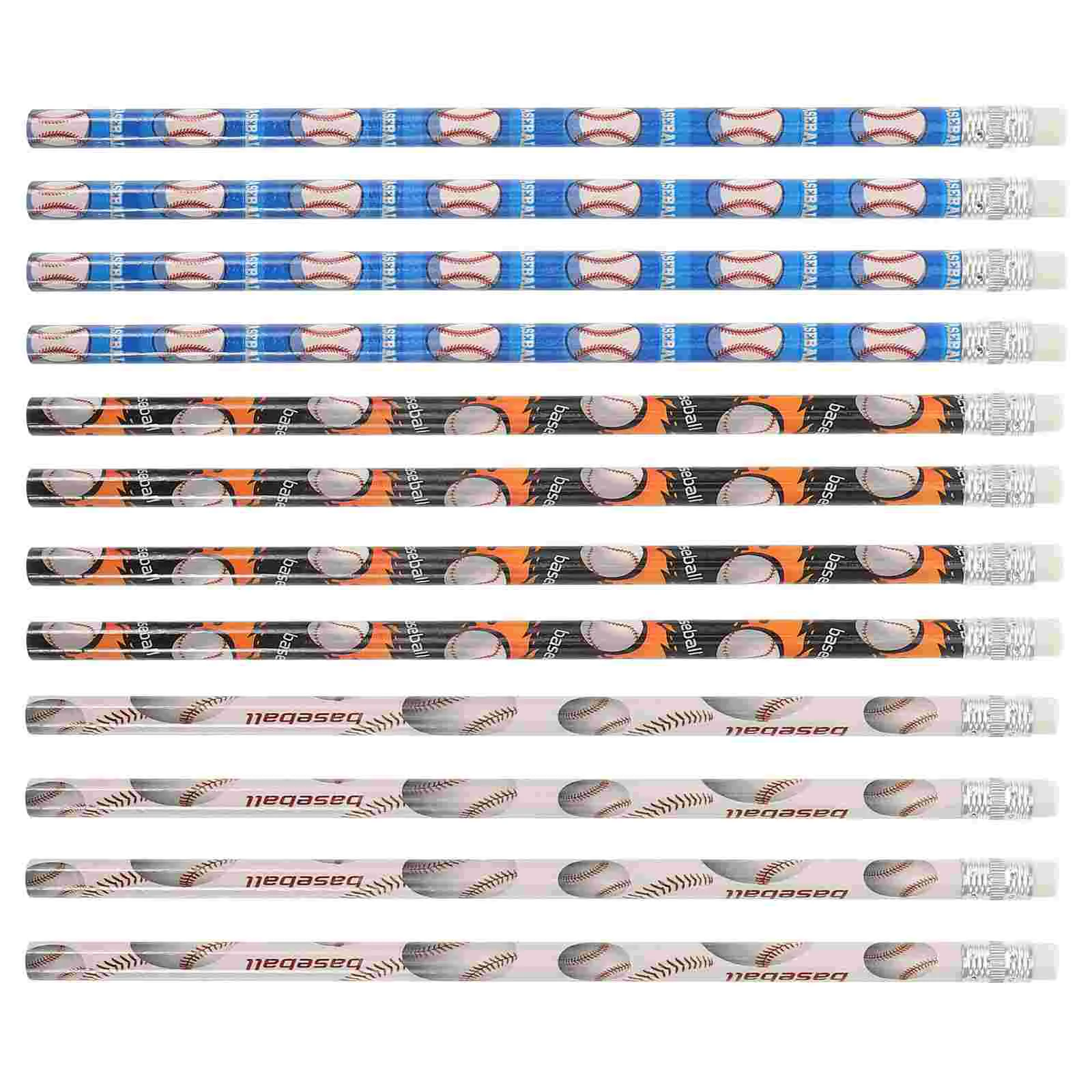 

12 Pcs Writing Pencil Kid Pencils Sports Themed Note Student Supplies Handwriting Wooden with Eraser Football