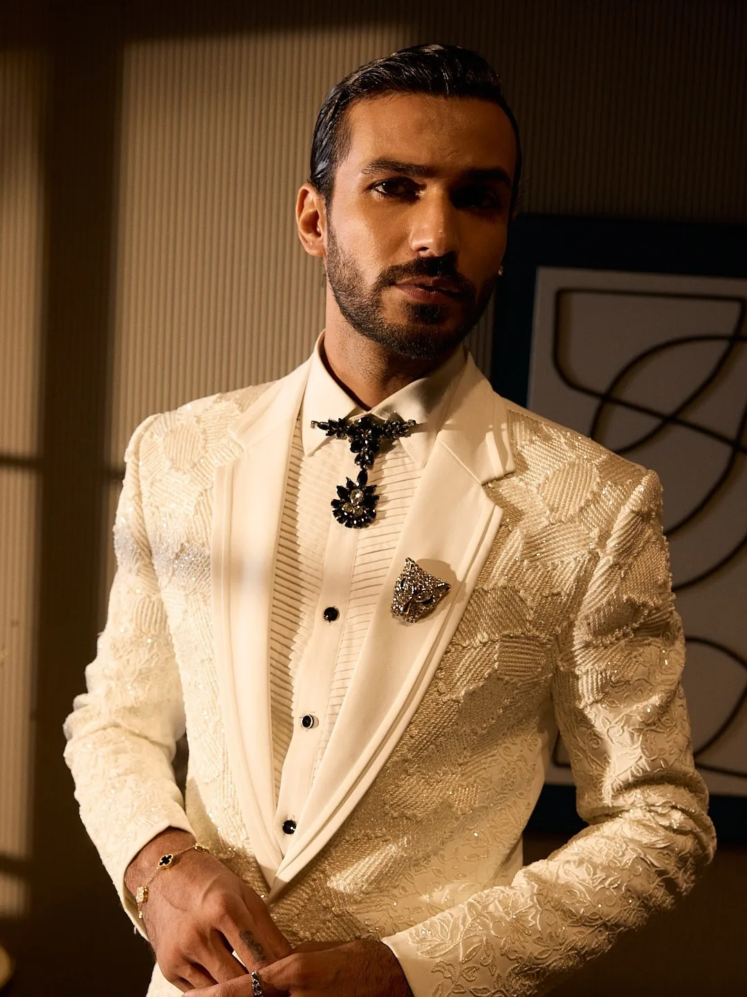 Fashion Custom Made Wedding Suits for Man 2 Pieces Blazer Pants Notched One Button Business Office Wear Customized