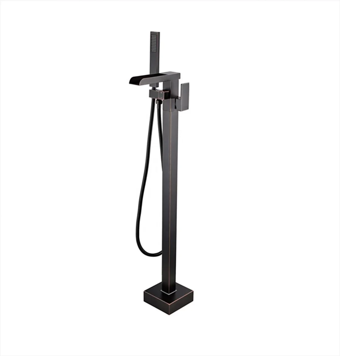 Original brand newProfessional O·EM O·DM Single Handle Matte Black Freestanding Tub Faucet Standing Shower