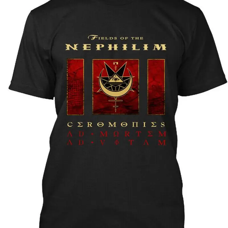 Nuevo campo limitado de los ceremonias de Nephilim anuncio Mortem Vitam camiseta S 4Xl