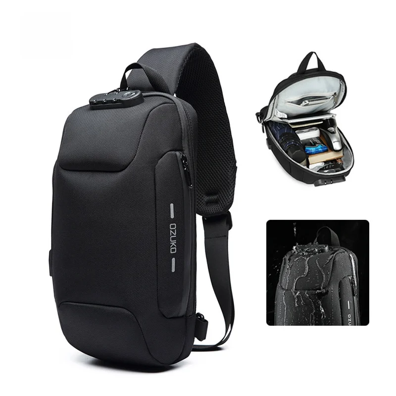 ozuko-men's-tactical-chest-bag-waterproof-outdoor-sports-crossbody-bag-multi-functional-men's-bag-oxford-cloth-material