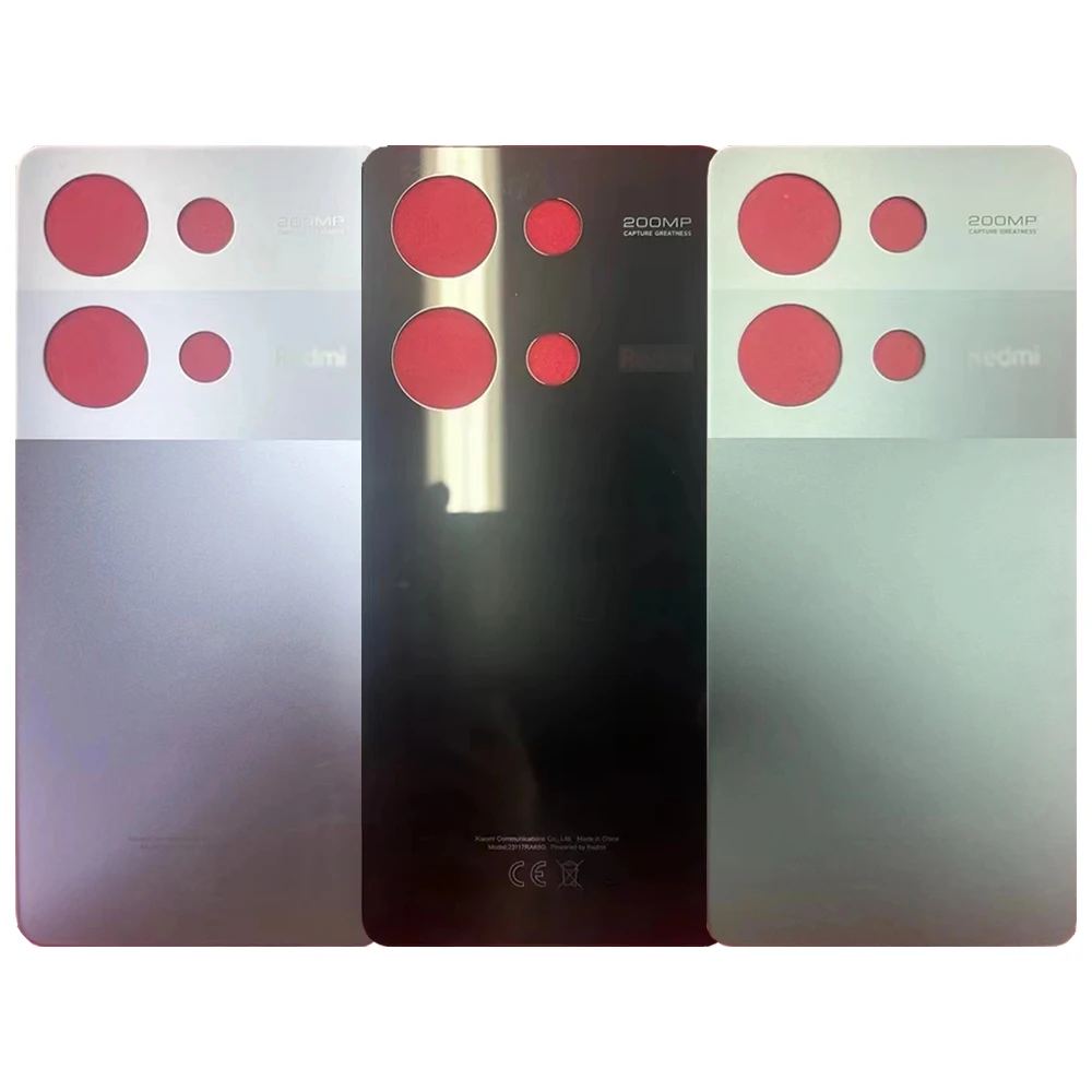 New For Redmi Note 13 Pro Battery Cover Housing Door Back Rear Case Replacement Repair Parts