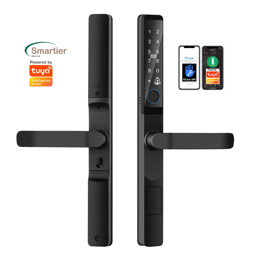 

Умные водонепроницаемые замки Smartier Tuya, биометрический пульт дистанционного управления с отпечатками пальцев, пароль Ttlock, цифровой замок для узких дверей