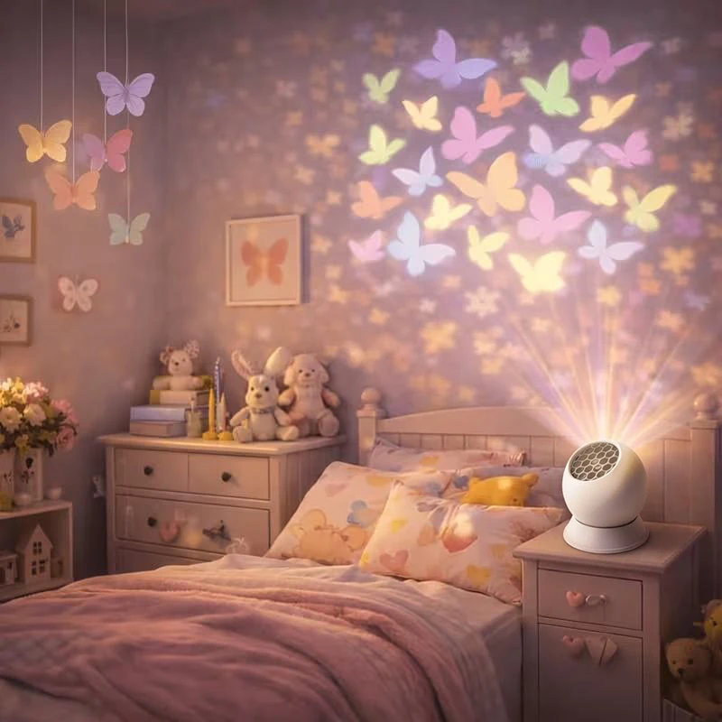 Vivid Color Butterfly LED Projector Lamp, Nice Projection Effect, Decor Light for Bedroom, Living Room, Party & Home Decor