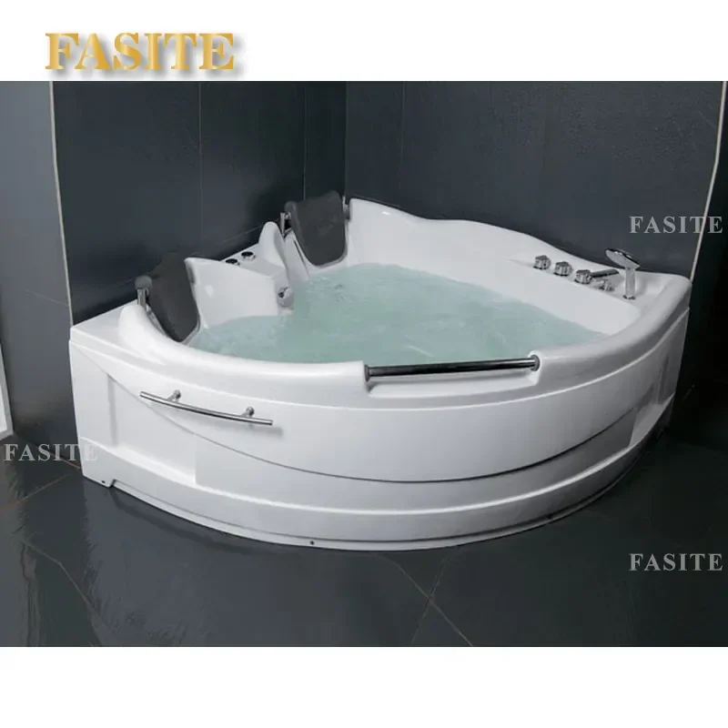 for Surf Massage Spa Double Thermal Insulation Independent Triangular Heart Asymmetrical Special Shaped Bathtub