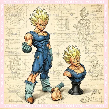 

В наличии: Статуэтка Vf, фигурка Vegeta из Dragon Ball Z, со сменной головой, подвижная фигурка Majin Vegeta, 28 см/11,02 дюйма