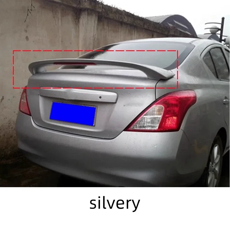 Stoving varnish Rear Spoiler for Nissan Sunny 2011-2017 Modified Tail wing ABS Material Car Auto Accessories