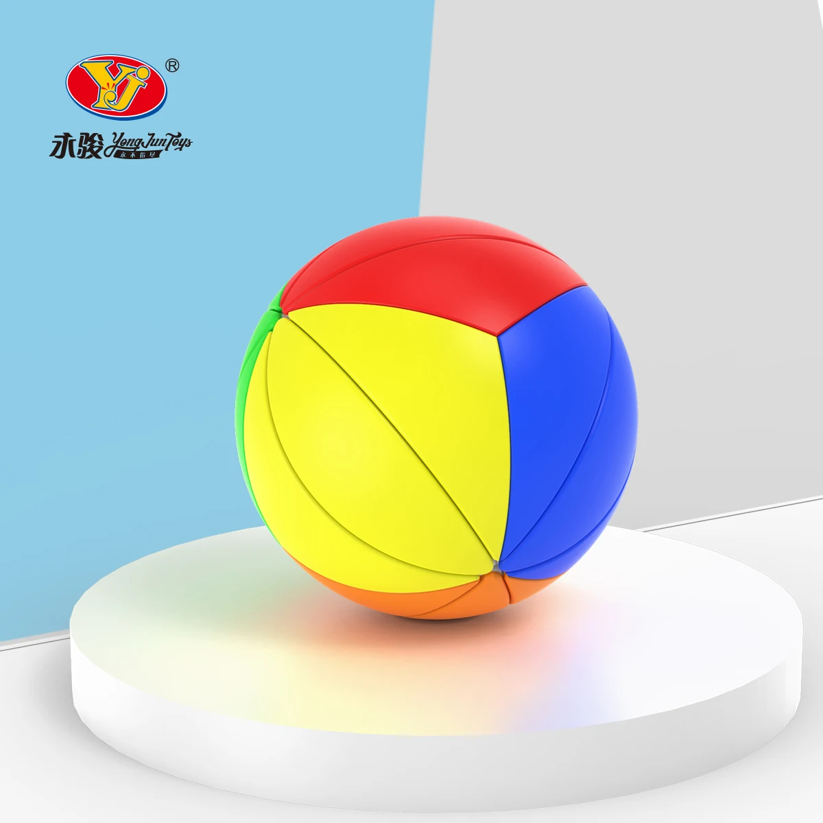 Yongjun YJ Nuovo 6,6 cm Yeet Ball Palla d'acero Cubi magici Puzzle di plastica senza adesivo Giocattoli educativi