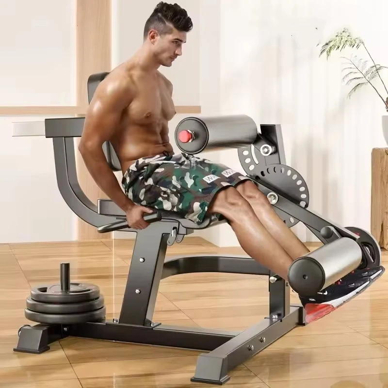 Adjustable 6 Position Bench Multi Leg Extension Curl Machine Seated Leg Safety Durable Gym Leg Workout Fitness Equipment