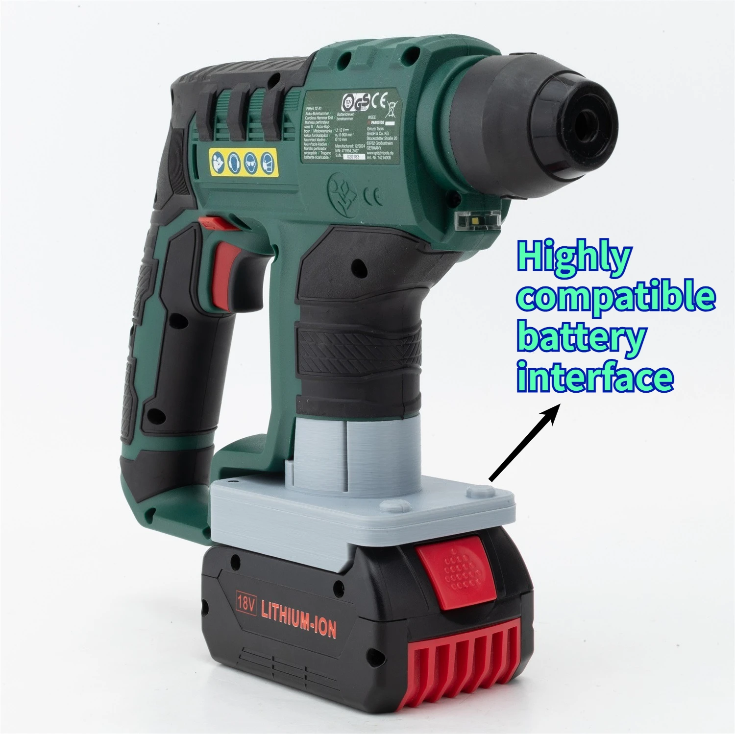 

For BOSCH 18V Battery Converter Cordless Wrench Electric Impact Drill Repair Power Tool Conversion To PARKSIDE X12V Battery