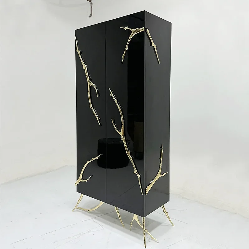 Mealside Locker Art Designer Pure Copper Branch Entrance Cabinet