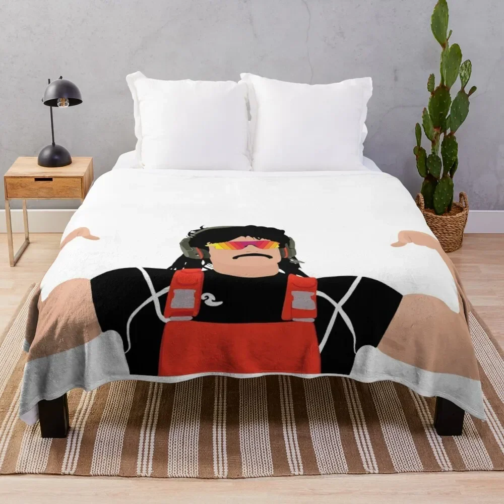 Dr. Disrespect Throw Blanket Giant Sofa Soft Plush Plaid Luxury Brand Comforter Blankets