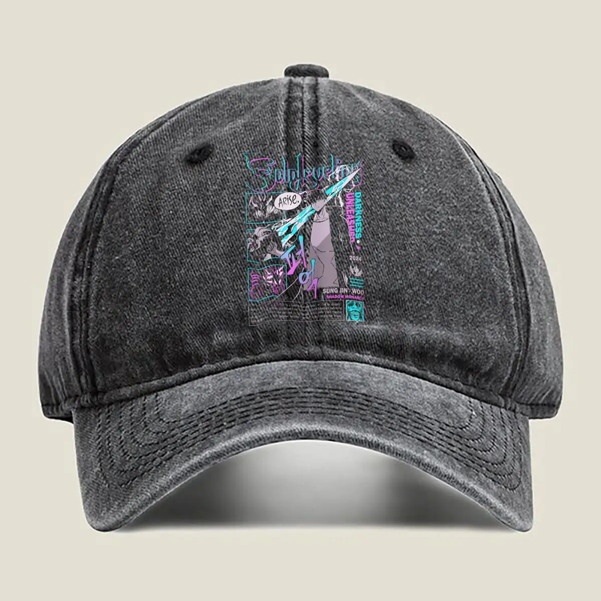 

Blue Art - Abstract, Color, Modern, Art - Themed Design Washed Baseball Cap
