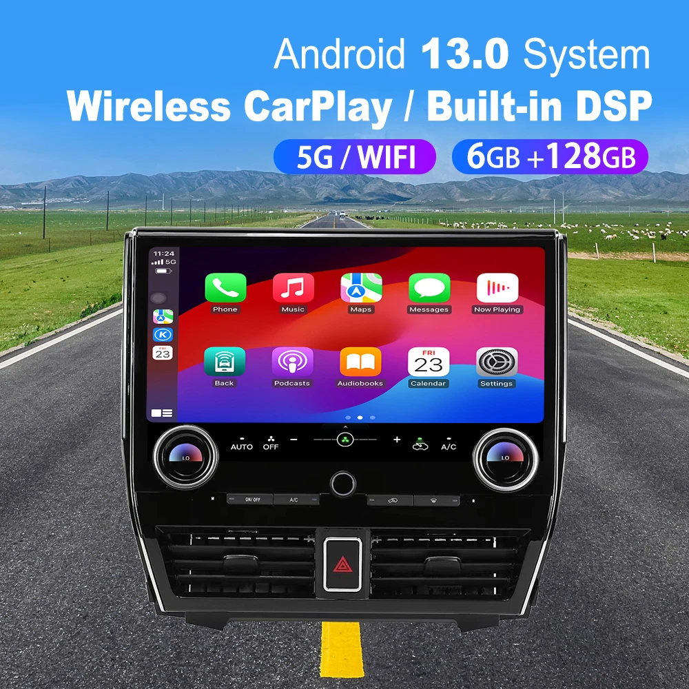 Android 13 For Toyota ELfa 30 35 40 Series 2015-2023 Carplay Car Radio Stereo Video Player 15