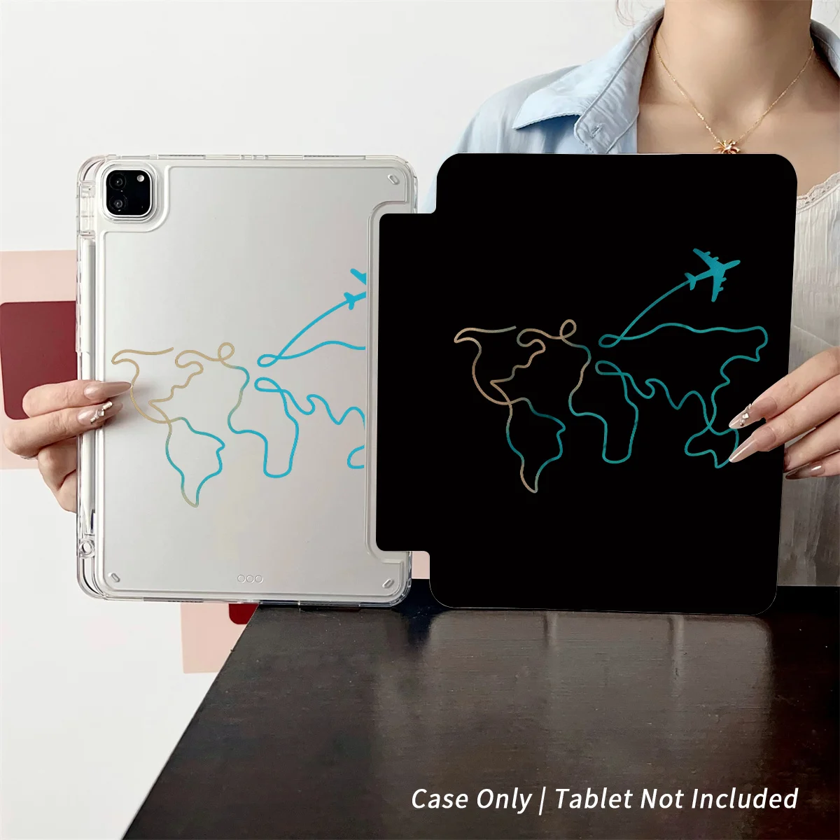 Slim Fit Premium TPU Tablet Cover, Shockproof Durable Lightweight Protective Case for iPad Samsung Huawei Honor Redmi Xiaomi