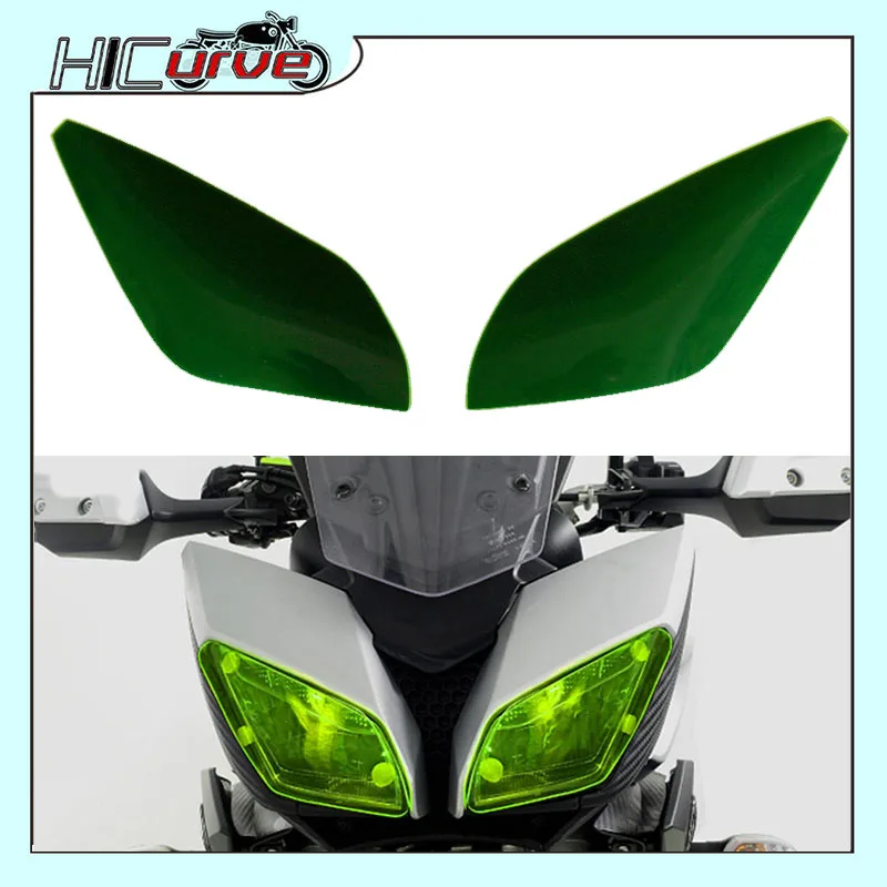 

Motorcycle Front Headlight Head Lamp Guard Shield Screen Lens Cover For YAMAHA MT-09 MT09 Tracer 2016-2019