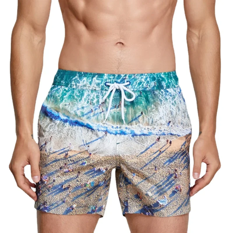 Seobean Costume da bagno uomo Pantaloncini da bagno corti Foderato Costume da bagno da uomo ad asciugatura rapida Pantaloncini da surf da spiaggia da uomo Costume da bagno Abbigliamento sportivo