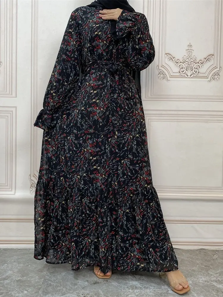 Abaya-Robe Longue Hijab pour Femme, Tenue Musulmane Modeste, Kaftans pour Ramadan, Turquie, Islam, Arabe