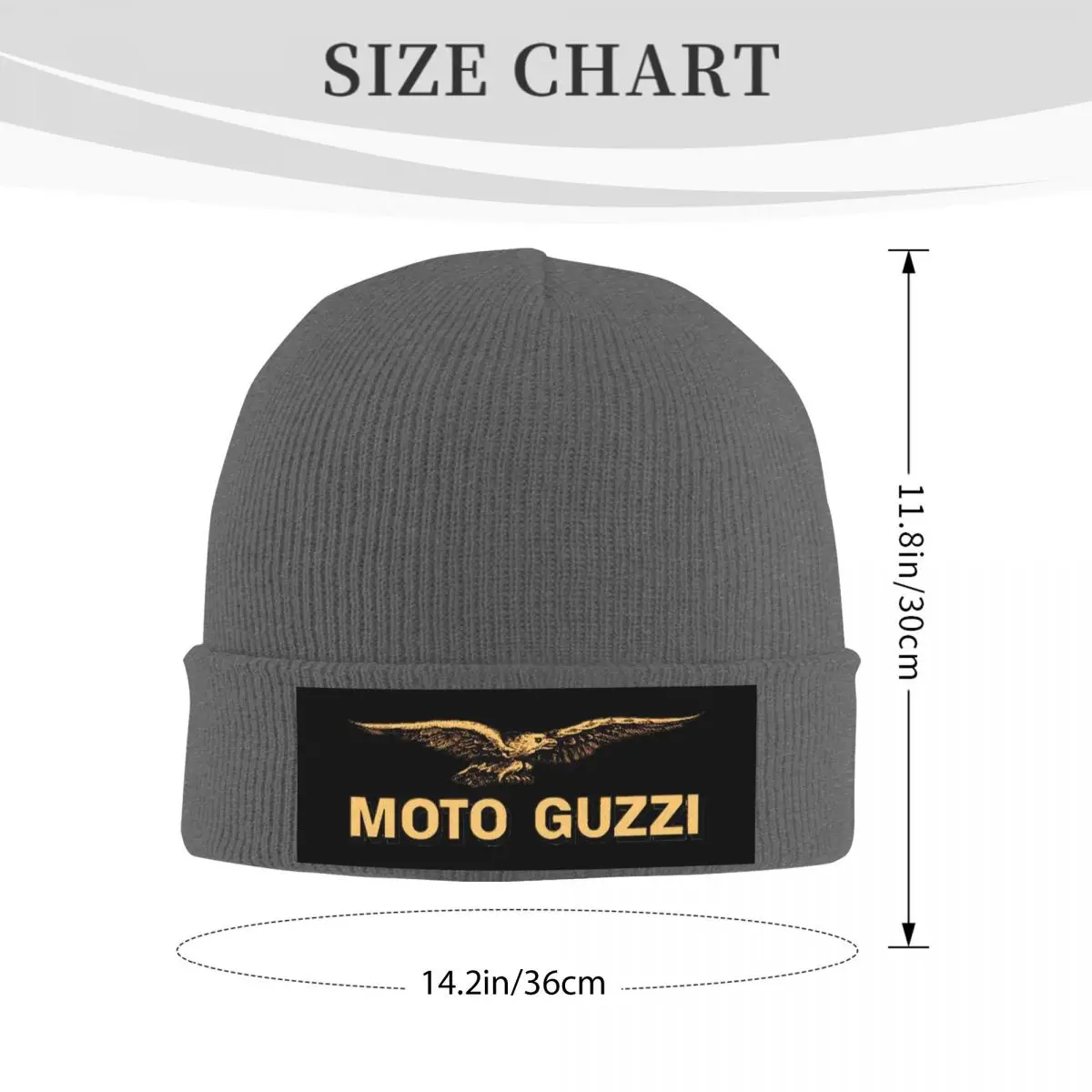 Moto Guzzi 2 Warm Knitted Cap Hip Hop Bonnet Hat Autumn Winter Outdoor Beanies Hats for Unisex Adult