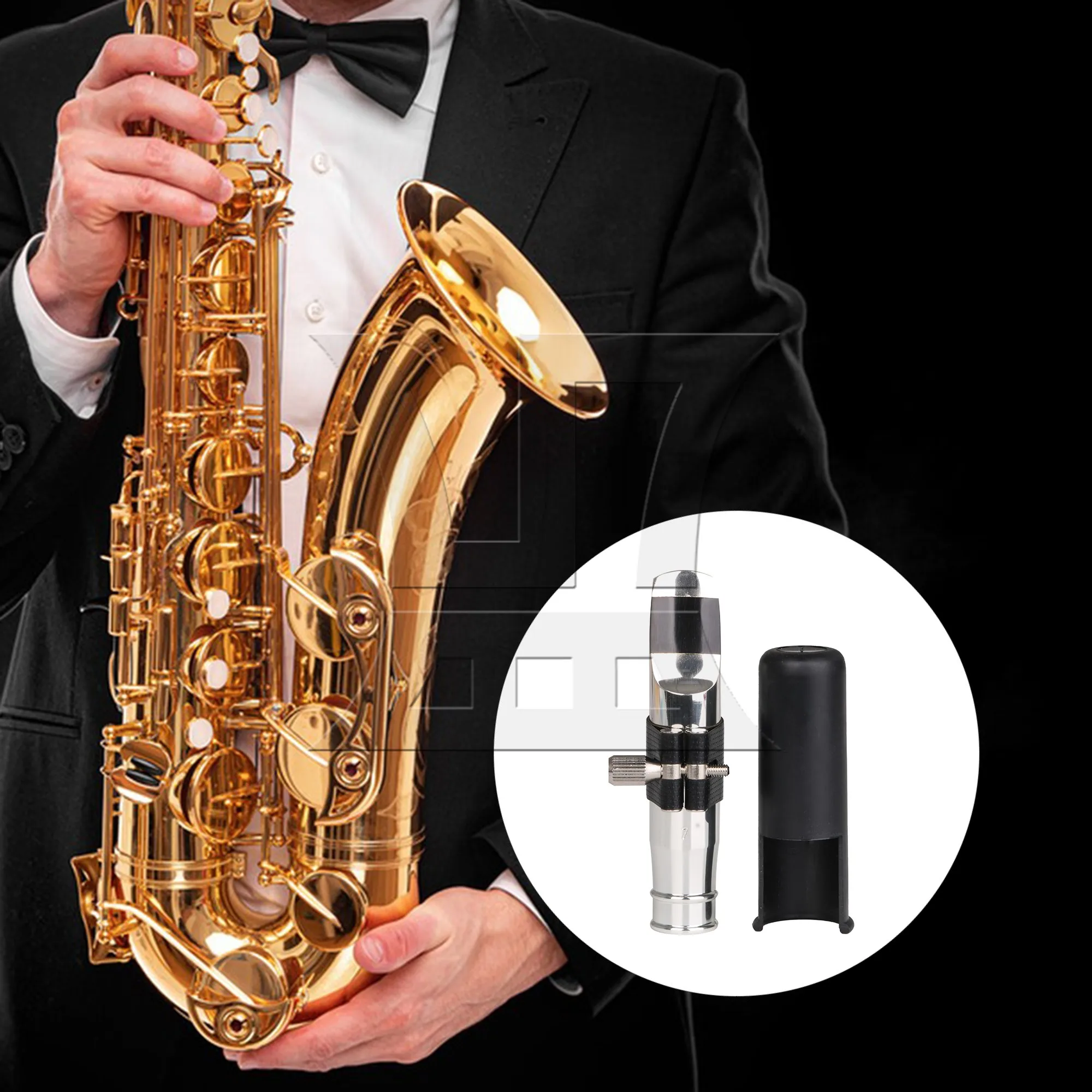 

Ибуй 7 # Мундштук для джазового тенор-саксофона, кожаная лигатура из полиуретана, колпачок-фиксатор, серебристый