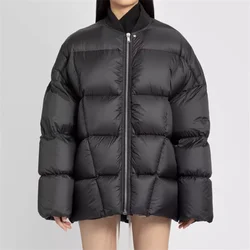 Women's winter down jacket 2024 Couple style loose and warm thick coat 90 white duck down filling Puffer coats Quilted jacket