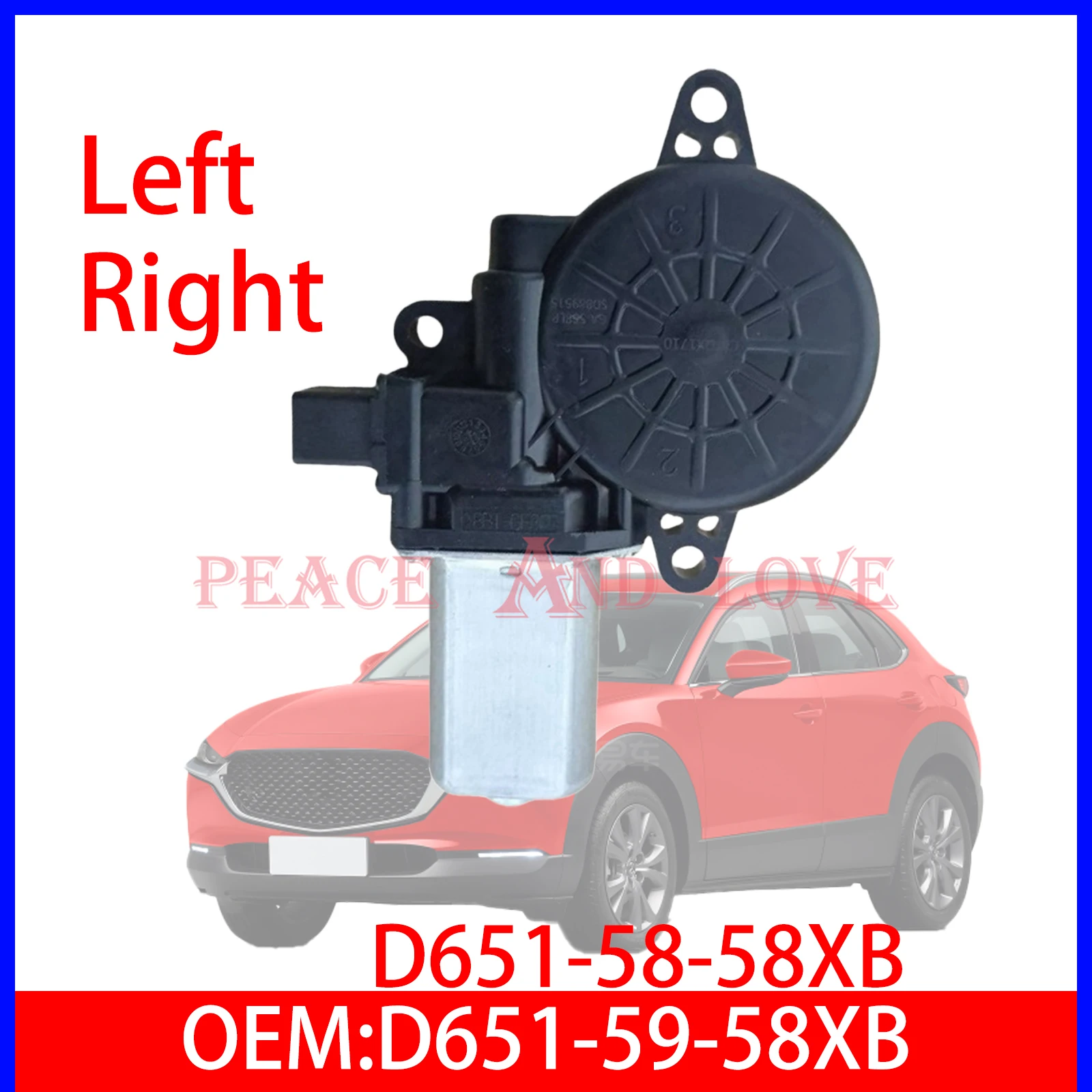 

D651-58-58XB D651-59-58XB Window Lift Motor for Mazda2 3 2008-2012 Mazda 6 2007-2016 Axela CX-4 CX-5 Window Regulator Motor