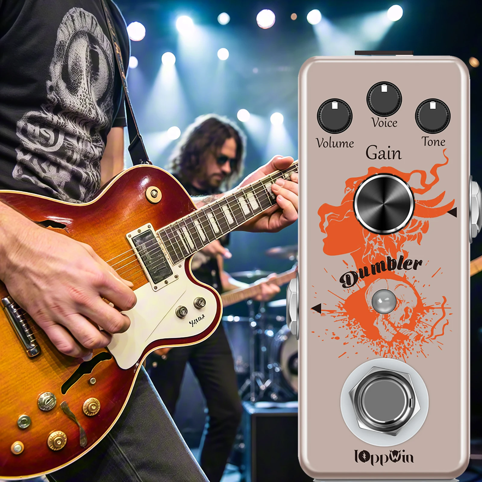 

IOppWin Dumble Overdrive Pedal - Vintage Amp Simulator, True Bypass, Compact Metal Housing