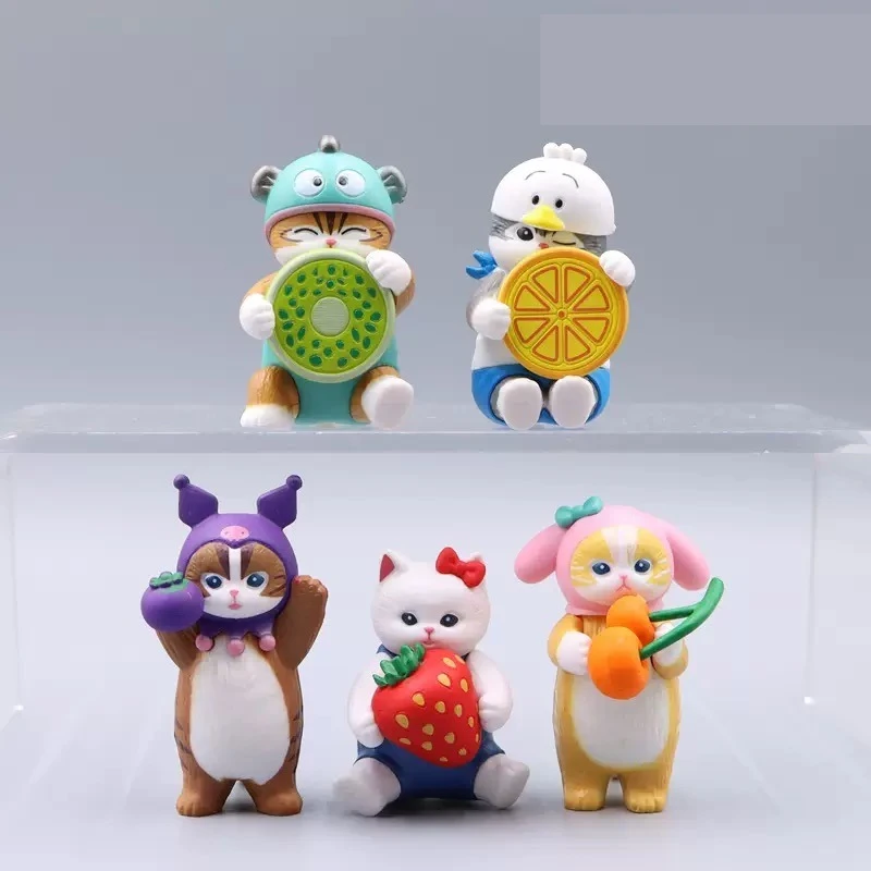 Mofusand Katten Dragen Mariene Organismen Kleding Blind Box Leuke Actiefiguren Octopus Pinguïn Otter Tafelornamenten Kindergeschenken