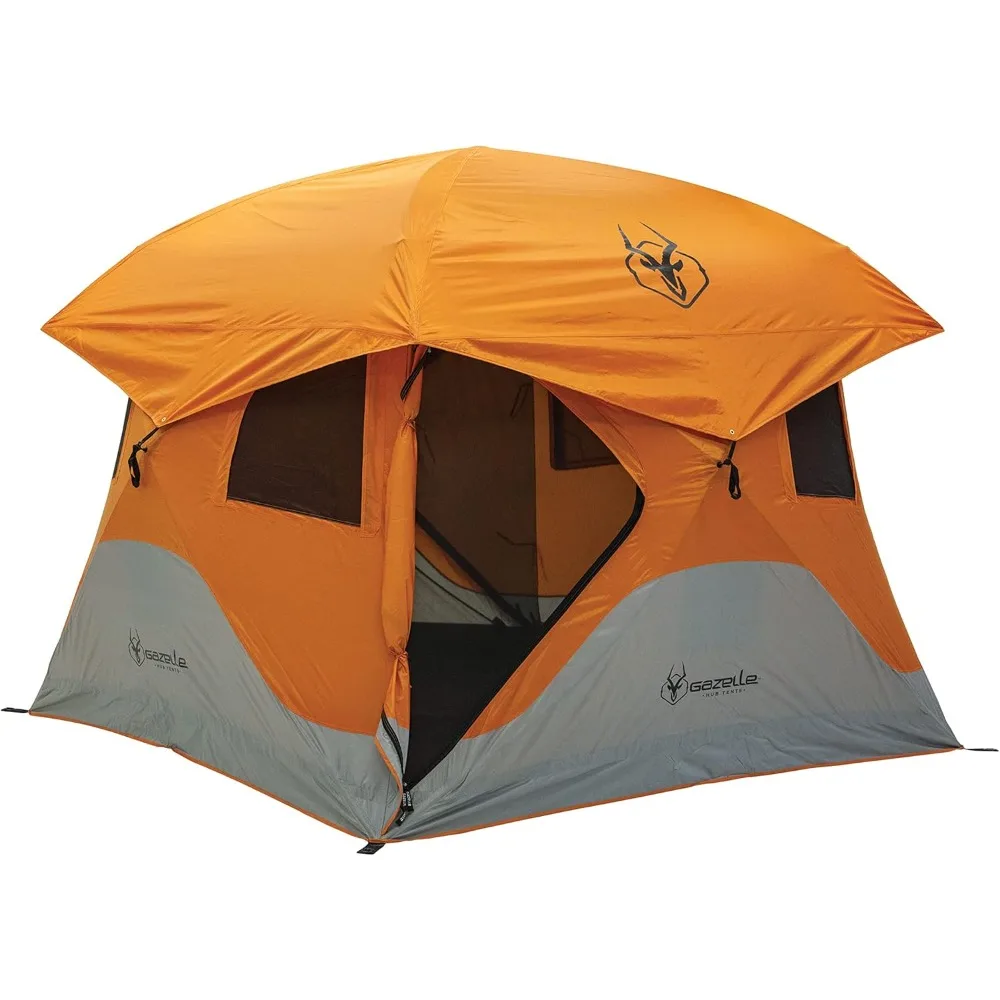 

Tents™ T4 Hub Tent, Easy 90 Second Set-Up, Waterproof, UV Resistant, Removable Floor, Ample Storage Options, 4-Person