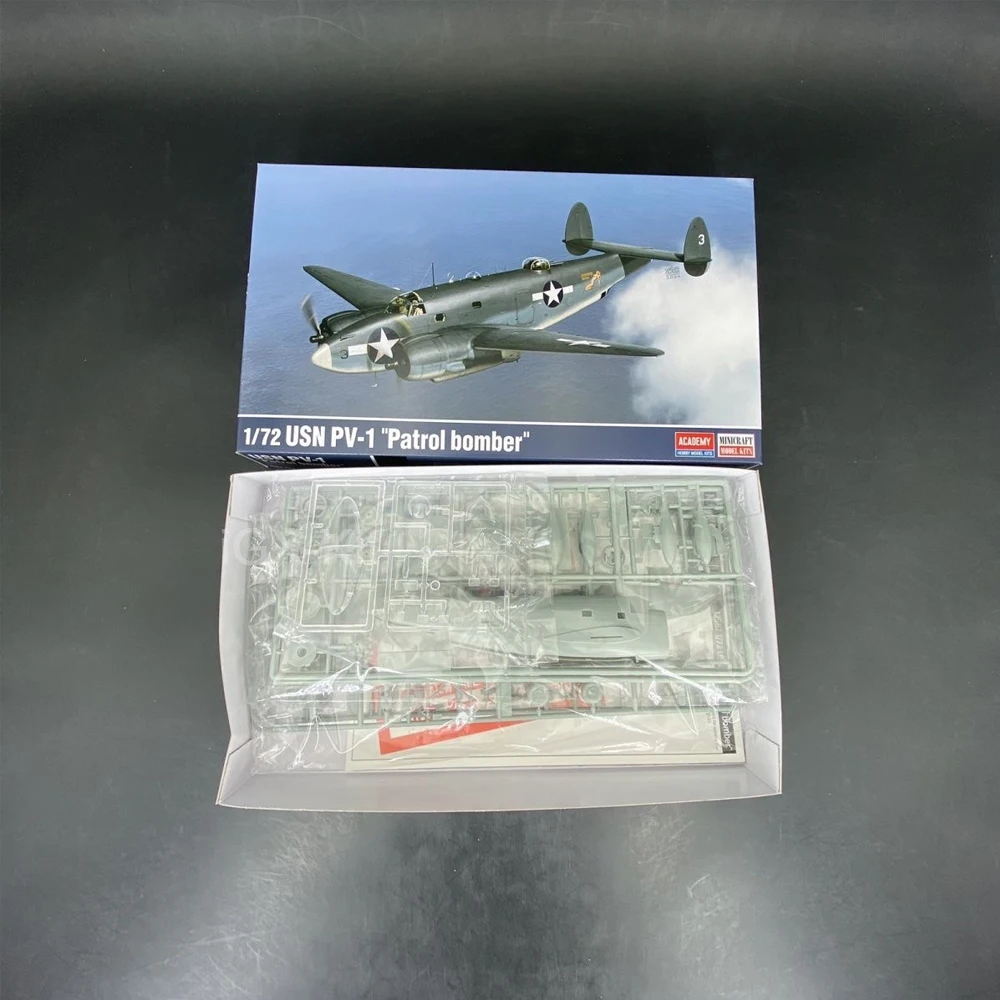 

Academy 12587 1:72 Scale US PV1 PV-1 Ventura Patrol Bomber Airplane Plane Plastic Model Assembly Kit Hobby Craft Building Toy