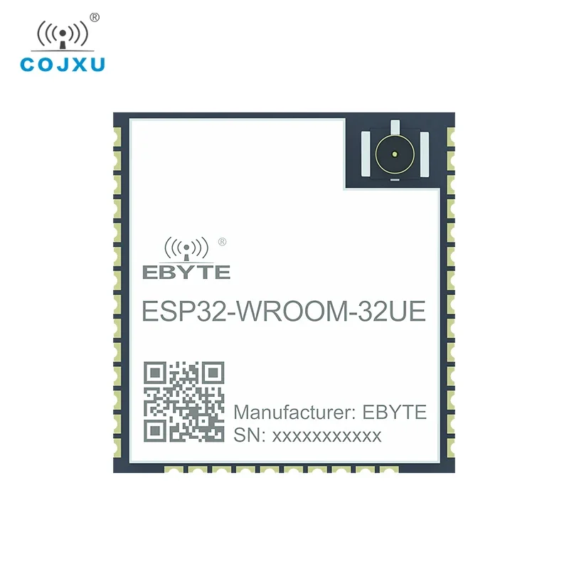 

Беспроводной модуль Wi-Fi ESP32 2,4G COJXU ESP32-WROOM-32UE FLASH 4 МБ 20 дБм IEEE802.11b/g/n UART I/O IPEX1Антенна Малый размер Модуль