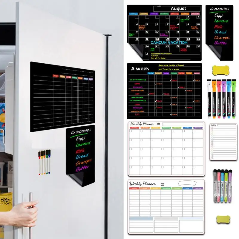 Acrylic Magnetic Calendar For Fridge Clear Monthly Planner For Refrigerator Clear Monthly Planner For Refrigerator Magnet Family