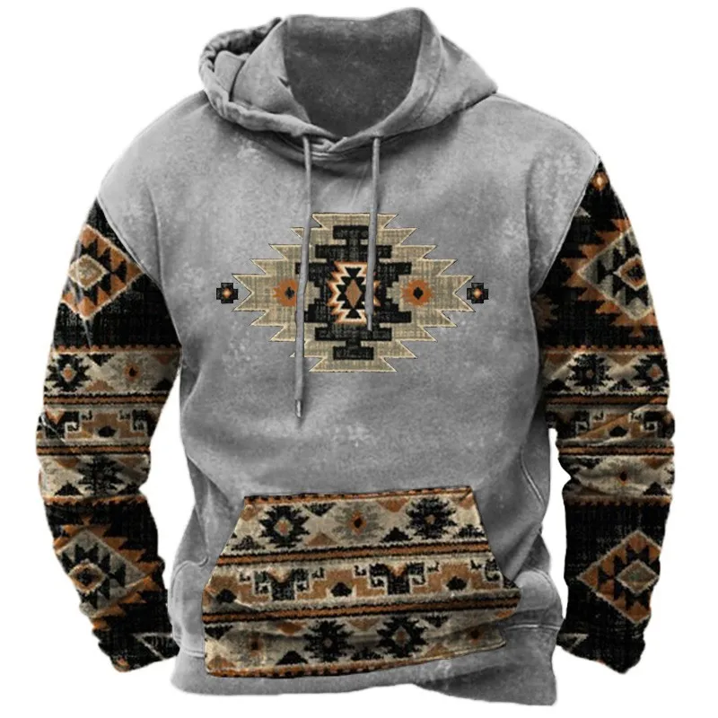 Autumn Men\'s Hoodie Viking Mythology Printed Sweatshirt Casual Fashion Women\'s Y2K Hoodies Street Trend Pullover Large Sudaderas