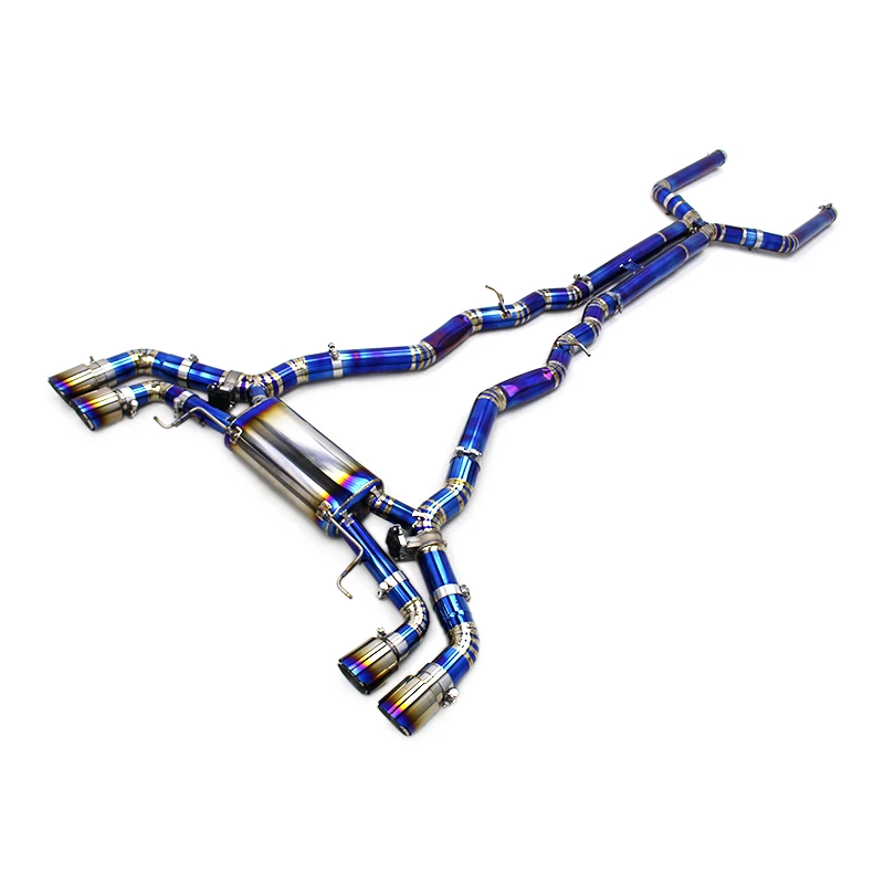OEM Valvetronic Exhaust Pipes For BMW M8 F91/F92/F93 4.4T 2019-2023 Titanium Lightweight Catback Muffler