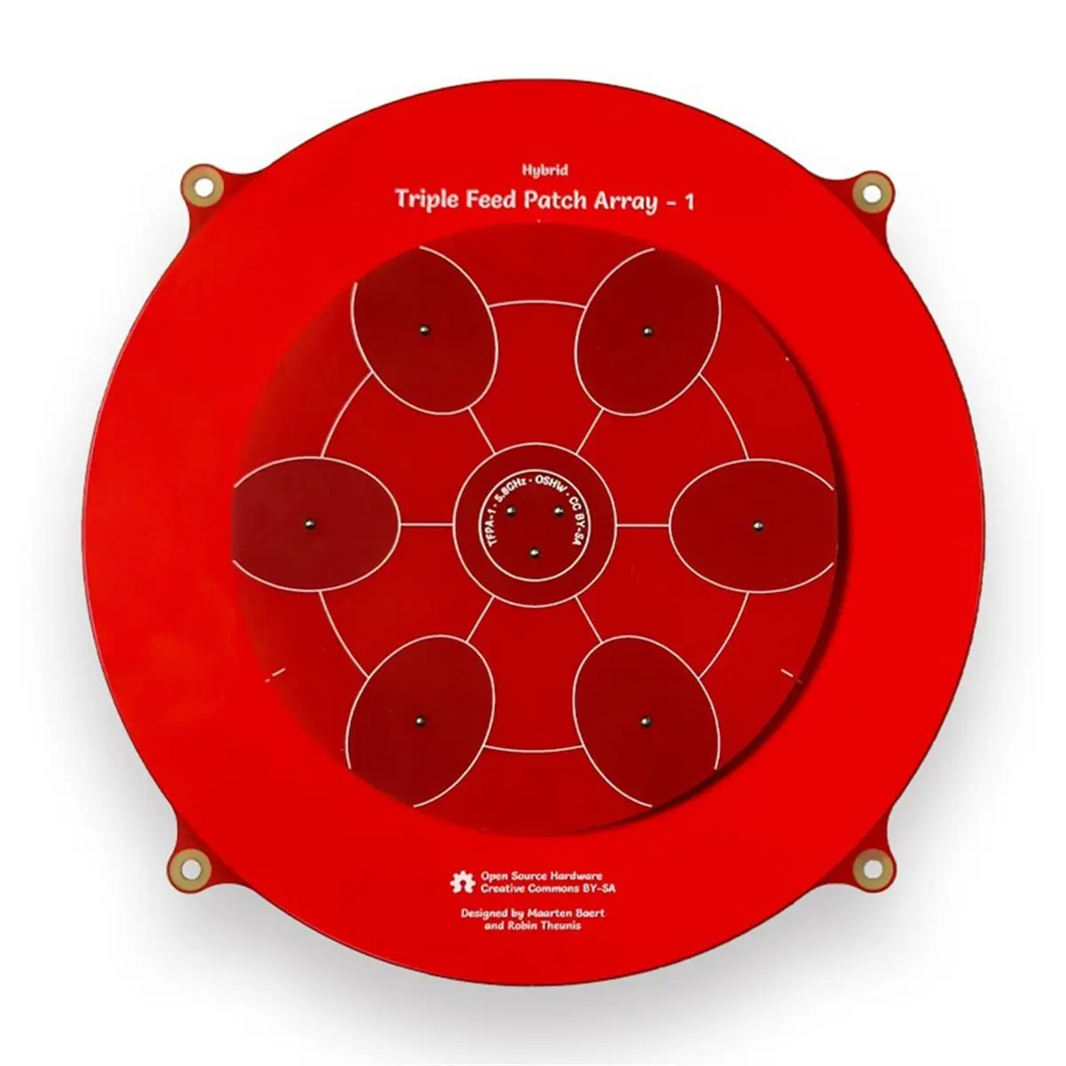 A72Z Triple Feed Patch Antenna 5.8GHz 14dBi Directional Circular Polarization Antenna for FPV Drone Accessories B
