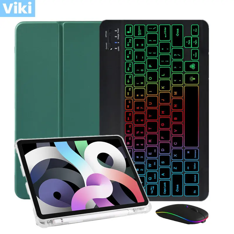 

Case for iPad Pro 10 5 Keyboard Cover A1709 A1701 with Pen Holder For iPad Air 3 2019 10.5 inch Teclado Spanish Russian Herbew