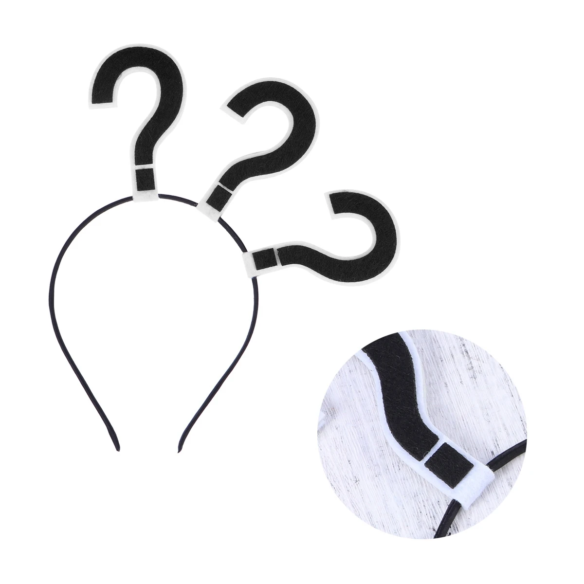 

Funny Question Mark Hair Hoop 12 Colors Girls Women Headbands Lightweight Comfortable Birthday Party Christmas Toddler Teen