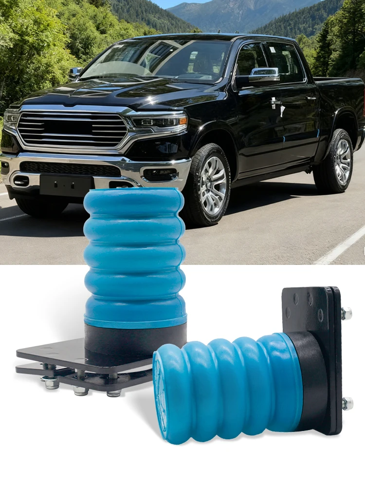 Achter Luchtvering Helper Lente Voor Dodge RAM 1500 Blauw 1000 lbs 2009-2024 2 stuks SSR-307-40 Lucht helper Extra Lente Kit - afbeelding 2