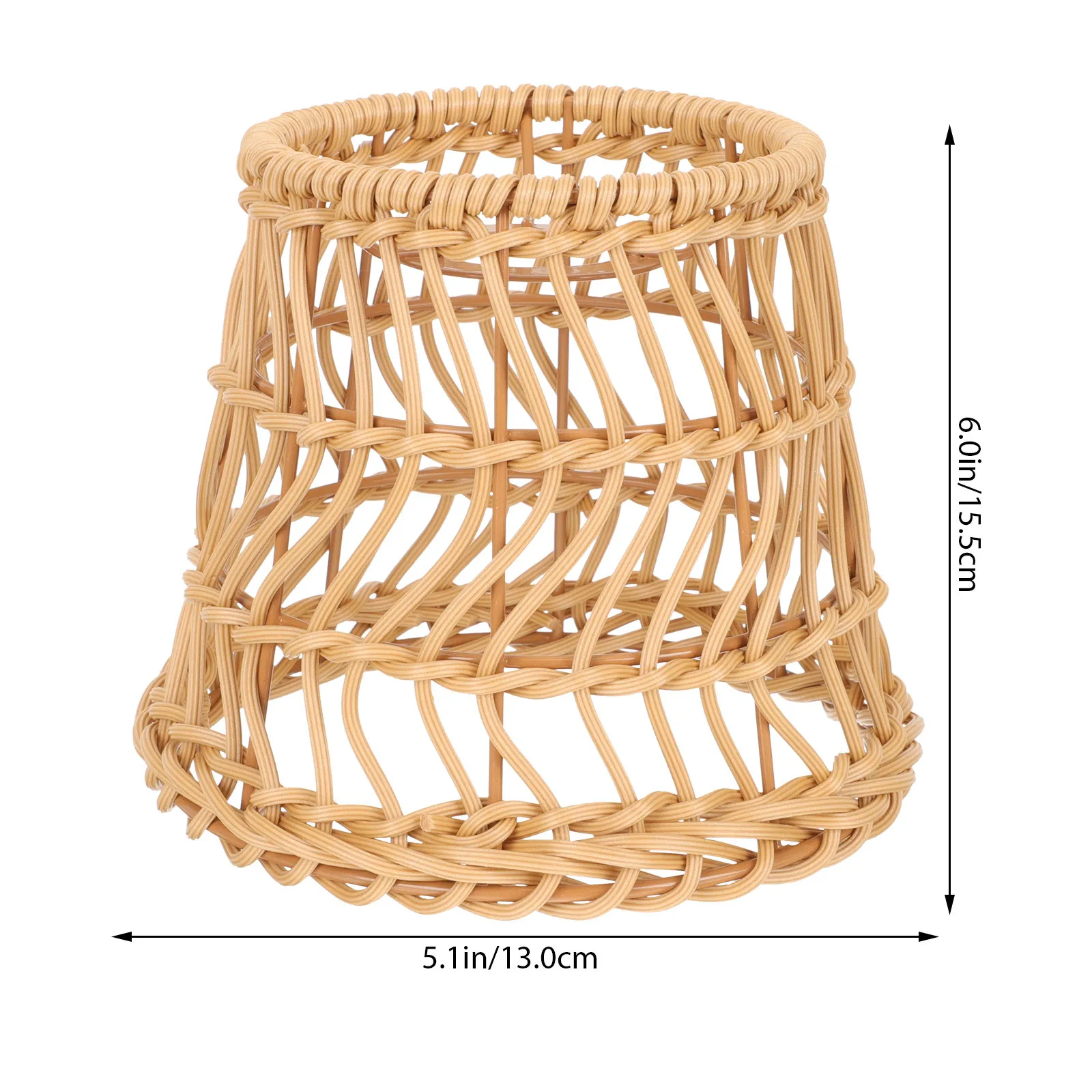 المنسوجة غطاء مصباح ريفي غطاء خفيف الدرج غرفة المعيشة ديكور المنسوجة عاكس الضوء واقية غطاء المصباح ديكور المنزل