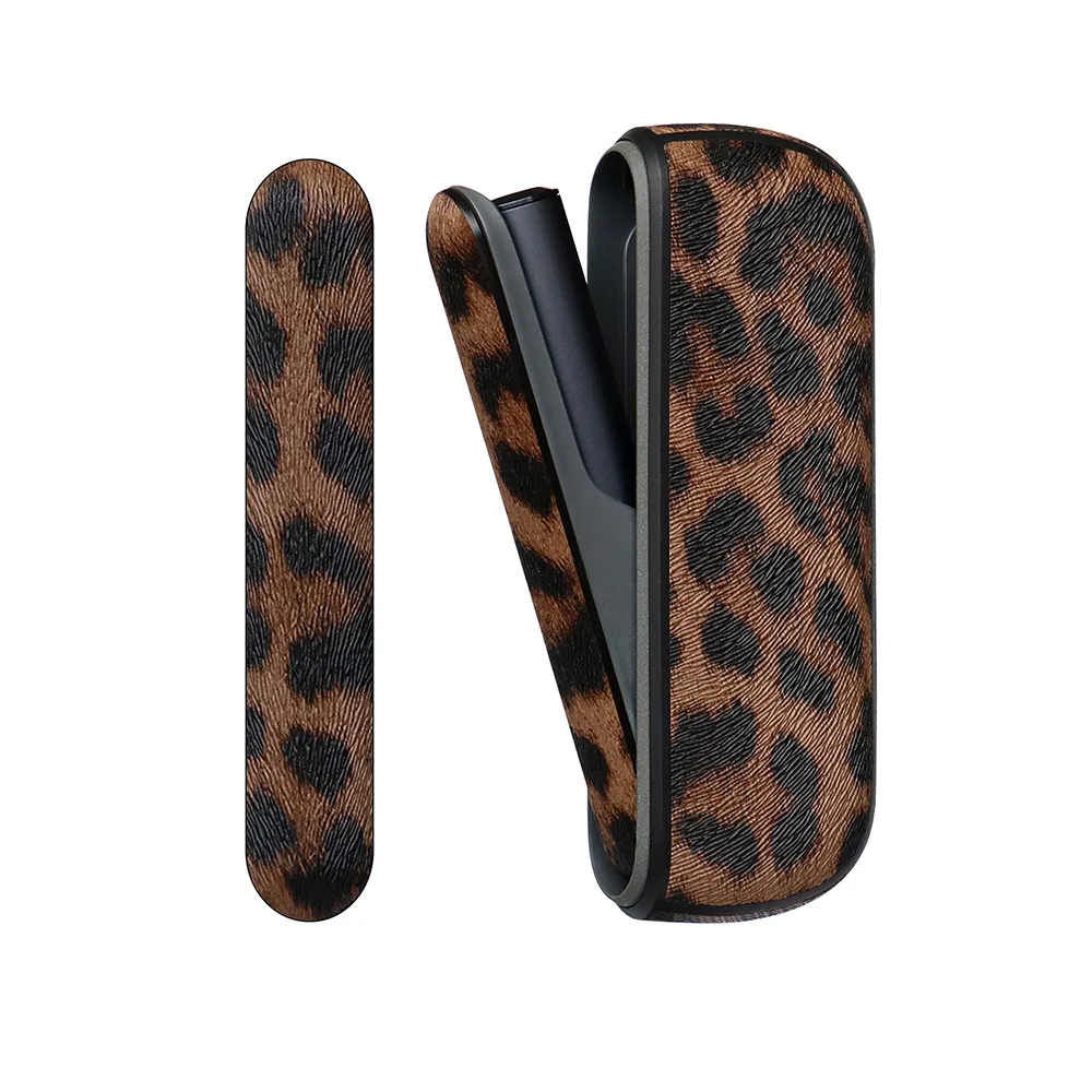 Colorful Leopard Print Leather Side Cover for IQOS ILUMA Case Holder Pouch Protective ILUMA Accessories