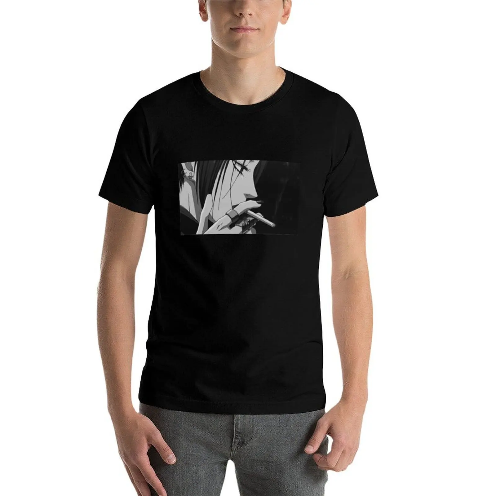 Anime Girl Smoking NANA T-Shirt Large Size Casual Tee Shirt view 4