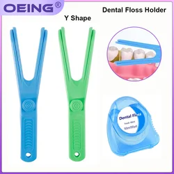 Dental Floss Holder Aid Reusable Oral Hygiene Tooth Pick Flosser Replaceable Rack Interdental Teeth Whitening Cleaning Tool Care