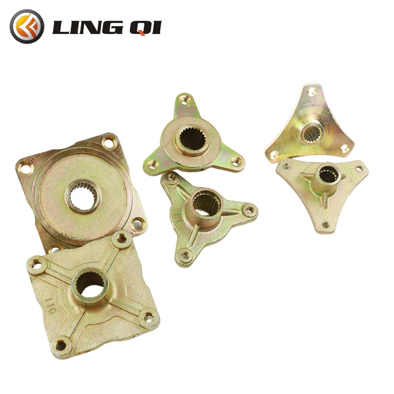 

LING QI Flange Swivel Knuckle 4-hole Hub Fixed Seat 3 Hole Wheel Rear Axle Hub For 150 250CC Go Buggy ATV Vehicle Kart Quad Bike