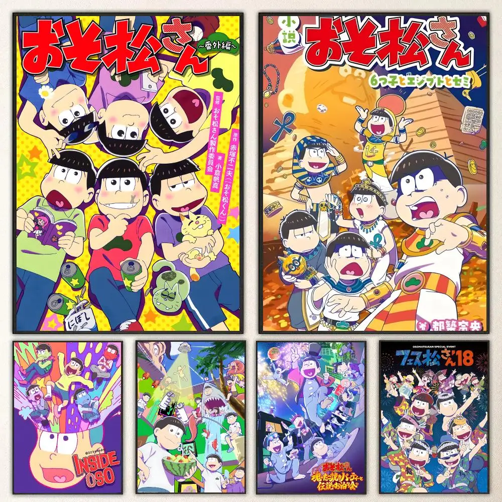 Anime Osomatsu-san Poster High-definition  poster stickers, suitable for bedroom, living room, home decoration