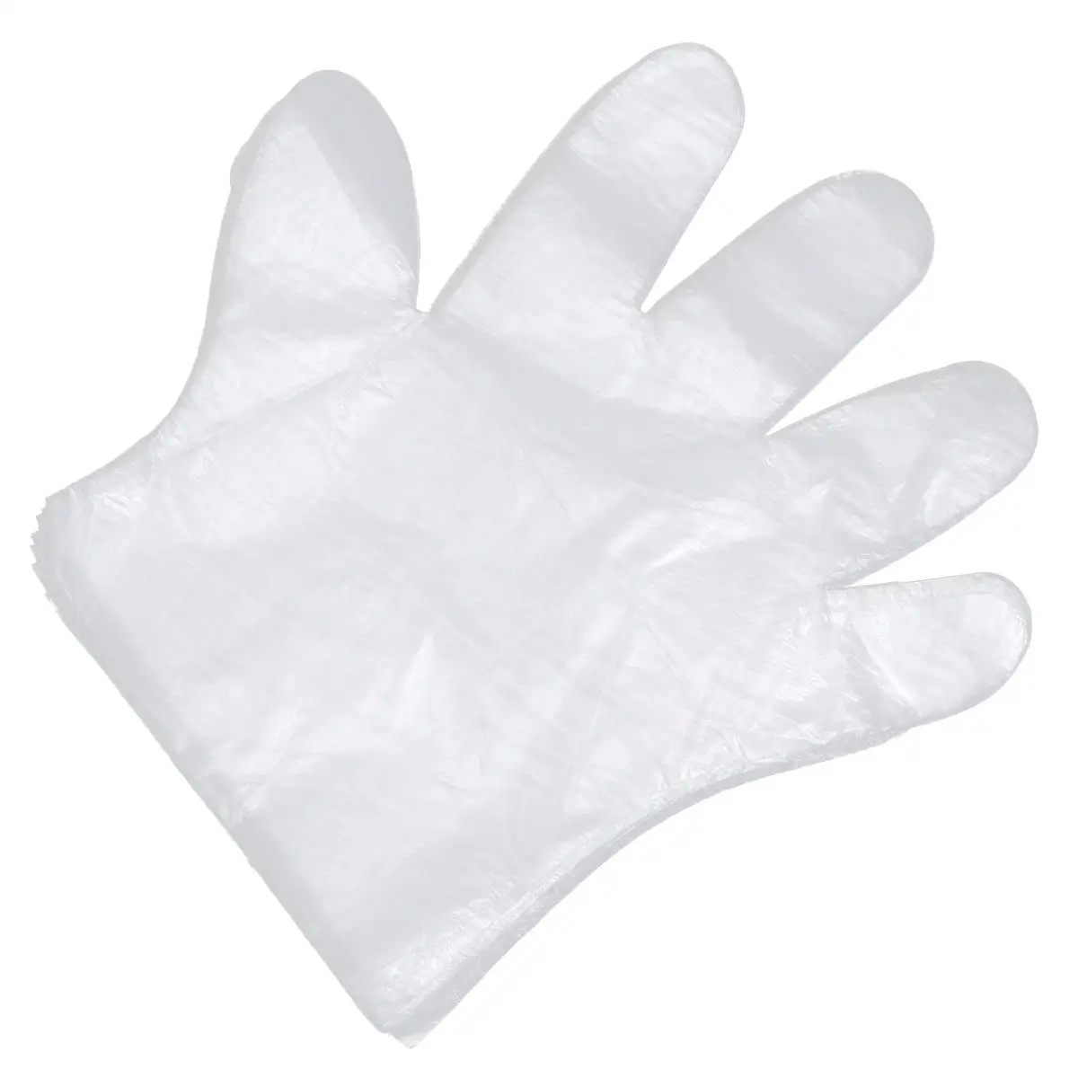 500 Pcs PE Disposable Gloves Large Size Ambidextrous Oil Resistant No Smell Food Service Cleaning Protective Gloves